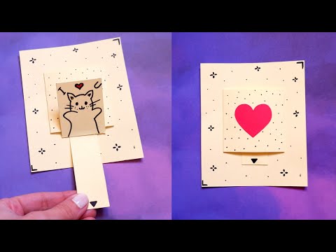 DIY Pop Up Slider Card Tutorial | Great interactive cards to make by hand | Paper Crafts