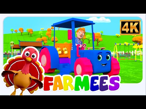 Wheels on the Tractor   Vehicle Rhyme & Baby Song