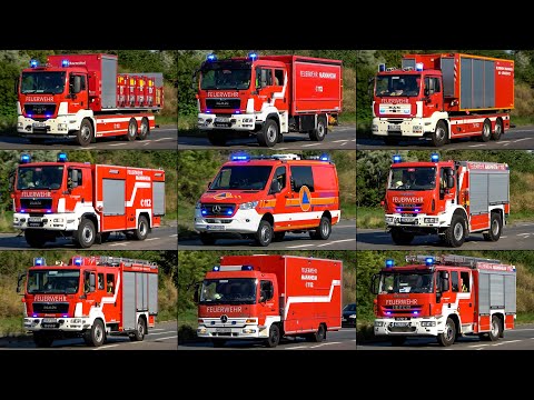 [GROẞBRAND in MANNHEIM] - Feuerwehr auf ALARMFAHRT | Viele Einsatzkräfte zum FEUER auf SCHROTTPLATZ