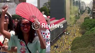 YouTube video thumbnail: Supporters Stage Mass Rallies for Brazil's Presidential Candidates