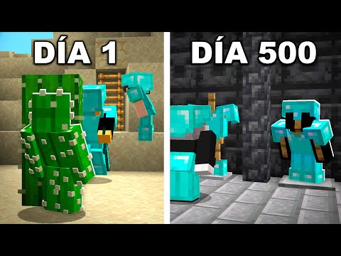 SOBREVIVÍ 500 DÍAS dentro de una BASE SECRETA de MINECRAFT | La Película