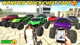 NEW MONSTER TRUCK CHEAT CODE NEW 😱😱 #gamingshorts #indianbikedriving3d #agaamirgaming