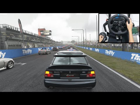 Ford Escort RS Cosworth - Assetto Corsa EVO | Logitech g923 + shifter gameplay