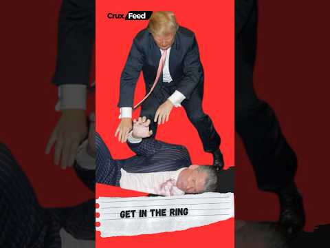 Trump and McMahon's WrestleMania Showdown. #trump #shorts #wwe