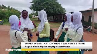 YouTube video thumbnail:  Upper West: Nationwide Teachers’ Strike | Pupils Show Up to Empty Classrooms. 