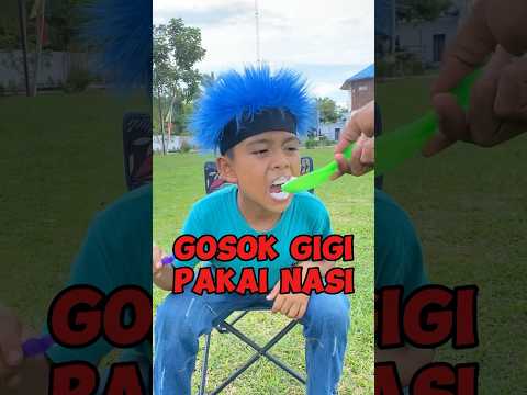 Gosok Gigi Pakai Nasi😬😅🤣