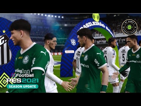 SANTOS VENCE O PALMEIRAS SIMULAÇÃO GAMEPLAY ASSISTA AGORA NO PC PES21
