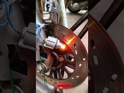 Skills for repairing a deformed brake disc 🛠️🚗💥