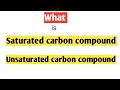 Characteristics of Carbon Compounds