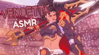 ASMR  -- ♡ VENDETTA GAME PLAY (OVERWATCH )♡ tapping, mic  brushing, whispering