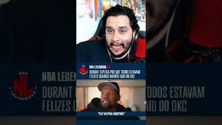 KD desabafa sobre saída de James Harden do OKC  #kevindurant #nba #jamesharden #react