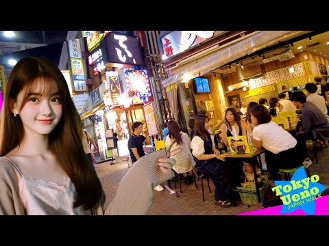 Ueno Night Town🐶Tokyo Digest💖Nonstop 1 hour 4K