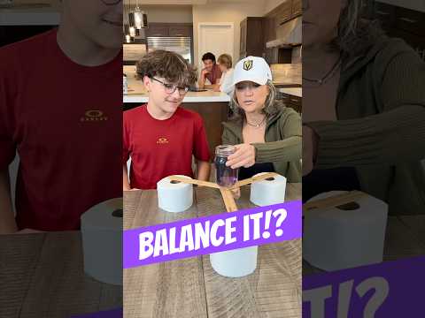 Will the Jar Stay or Spill #challenge #balance #momamdson #grandma