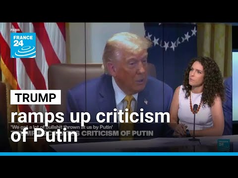 YouTube video thumbnail: Frustrated Trump Ramps up Criticism of Putin