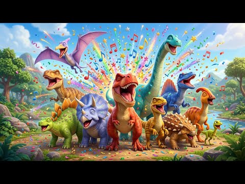 Dino Disco Parade 🦖 Dinosaur Songs for Kids & Toddlers