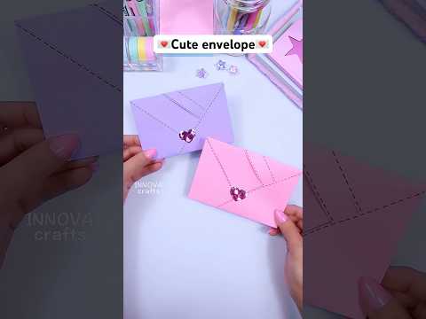 DIY envelope 💌 Paper crafts / Cute gift ideas #diy #craft #art #papercraft #origami #innovacrafts