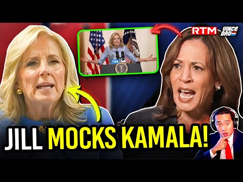 Jill Biden TROLLS Kamala Harris with HILARIOUS Sneaky Comment on 2024