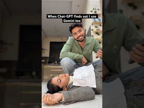 When Chat-GPT finds out I am using Gemini too 😂 bewafai #funny #chatgpt #gemini #relationship