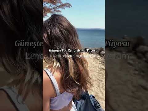Limonla saç rengi açtım #zeynepçimen #beach