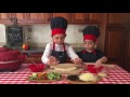 Making Veggie Pizza Steps
