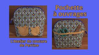 Pochette à ouvrages bleu canari!