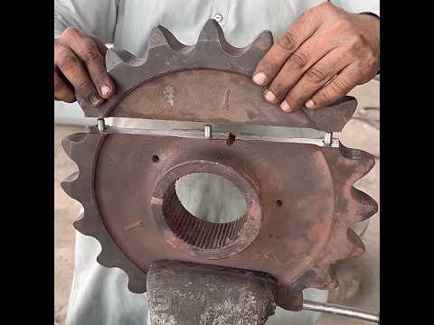 Caterpillar Track Sprocket Broken From Center_Expertly Restored to Full Functionality