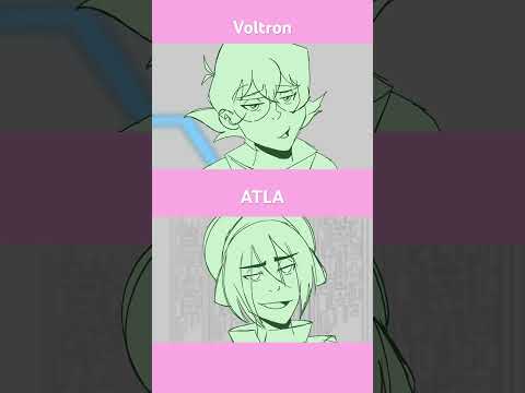 Same characters different font #animation #avatarthelastairbender #atla #zukka #voltron #klance