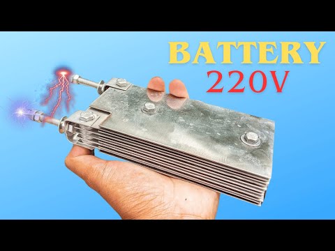 I turned a 1.5 Volt battery into a powerful 220 Volt battery