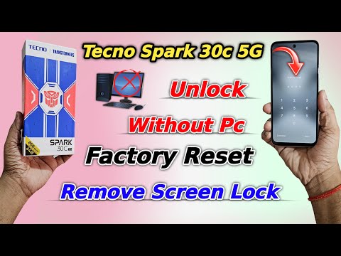 Easy way to unlock any Tecno mobile 👉 Tecno Spark 30c 5g Forget Screen Lock - Unlock Without Pc