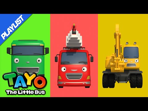 [Playlist] The Car Puzzle Show | Strong Heavy Vehicles Songs | Song for Kids | Tayo the Little Bus