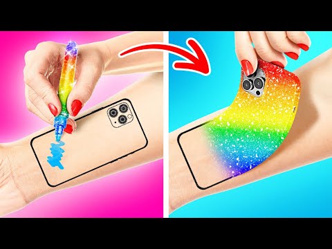 DÉFI DESSIN RICHE VS PAUVRE 😱 UN TATOUAGE MAGIQUE EXAUCE DES VOEUX 🎨 Astuces DIY par 123 GO!