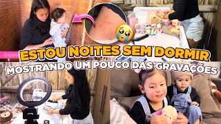 ROTINA REAL 🍼: Noite Difícil com o Wallace 😓 + Bastidores das Gravações 🎥📦