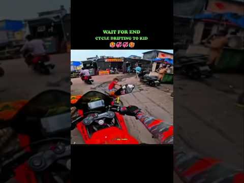 🖤 CHOTU CYCLE DRIFTING KING 👑🔥 #motovlog#viral #raiders#crash#duke390 #girl#shorts #zx10r