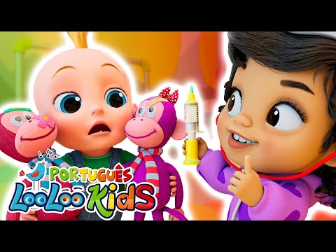 Cinco Macaquinhos + Bata Palmas 👏 - Músicas Infantis Divertidas - LooLoo Kids Português