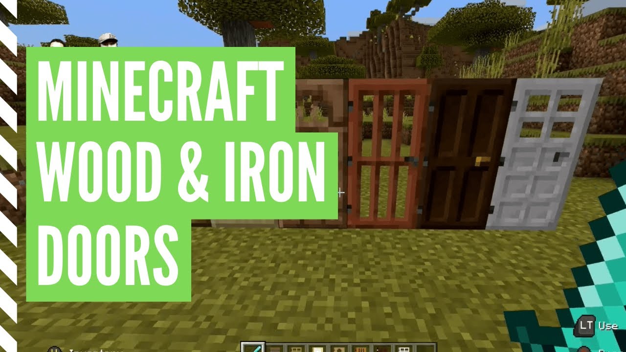 How To Make A Door In Minecraft (Iron & Wood Door Recipes)