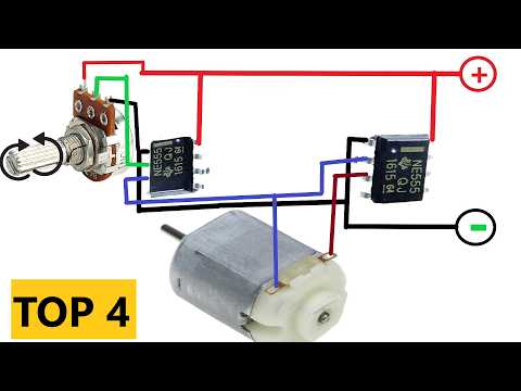 TOP 4  Simple Bi-Directional DC Motor Control -Forward and Reverse a  DC Motor Control