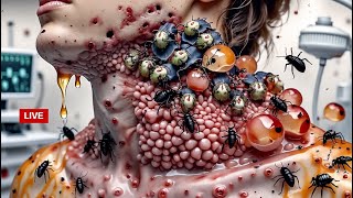 ASMR Man Hand Treatment Insects, Bees & worm Cleaning  | severely injured animation | Unmute asmr