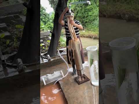 दादाजी के गेजेत से गंदे पानी को साफ करदिया~mini wood toy/wood working art skill/handcraft #short