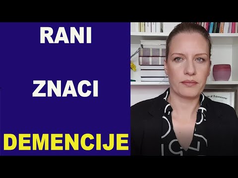 RANI ZNACI DEMENCIJE/dr Bojana Mandič