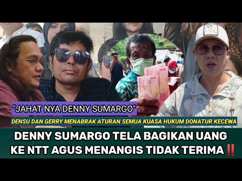 DENNY SUMARGO BAGIKAN UANG DONASI AGUS KE NTT FARHAT ABBAS SOMASI DENI SUMARGO