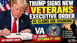 BREAKING NEWS Trump Signs Executive Order to Change VA Benefits