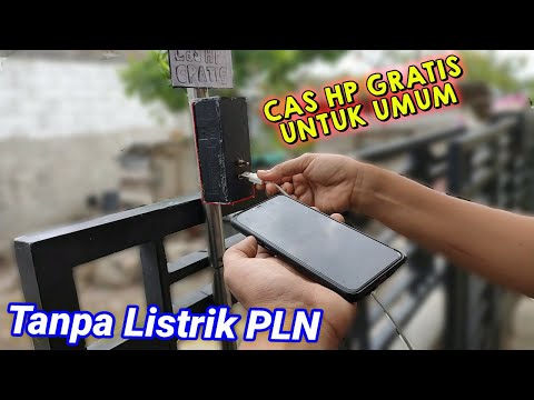 Buat Charger HP untuk umum Menggunakan Listrik Gratis