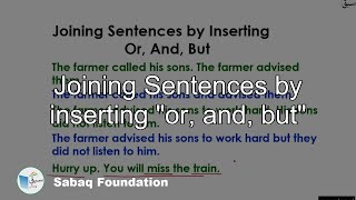 Joining Sentences by inserting 
