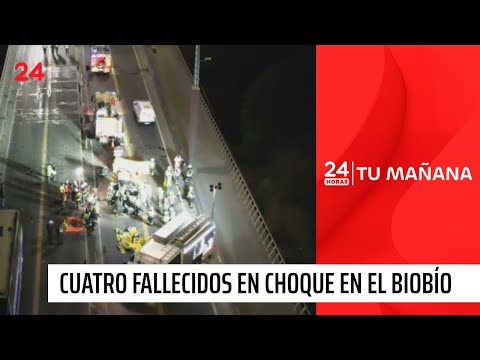 Tragedia con 4 muertos: Qué se sabe del violento choque en el Biobío