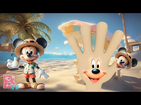 🔴 Mickey Mouse Summer Finger Family Nursery Rhymes & Kids Songs