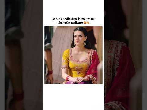 Dhanush’s Dialogue = Goosebumps! 🔥#dhanush #kritisanon #ytshorts #shortsfeed #shorts