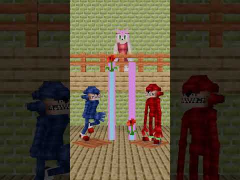 Should Amy Rose choose Shin Sonic or Shin Sonic Red? #shinsonic #shorts #minecraft
