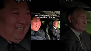 so happy for him (im his passenger princess now) #edit #putin  #kimjongun