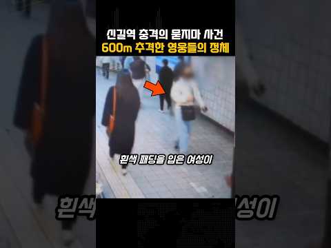 신길역 사건 600m를 추격한 영웅들의 정체