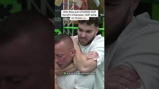 ADIN ROSS CHOKES OUT UFC CHAMPION GSP 😱 #adinross #shorts